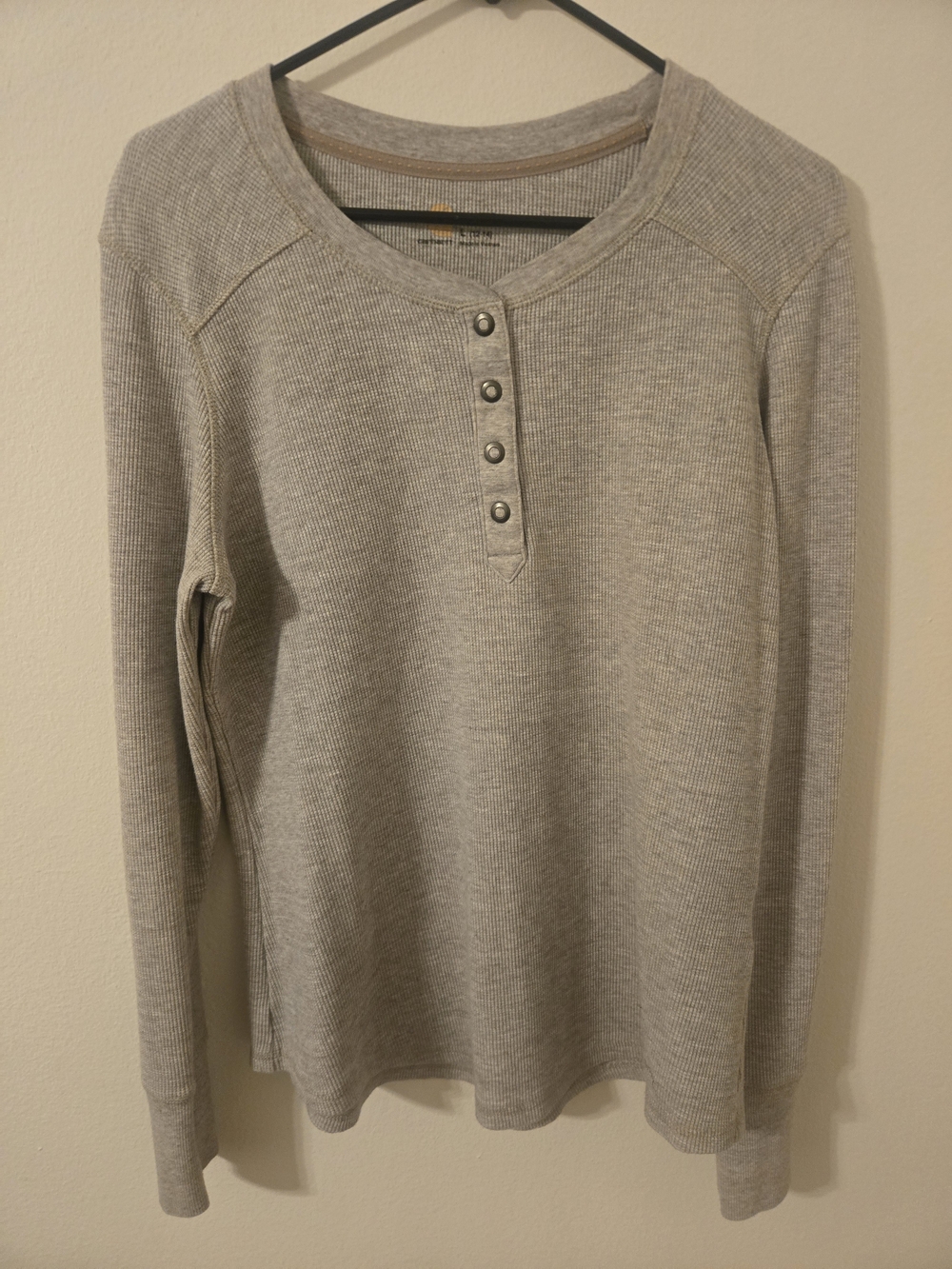 Carhartt Girls Waffle Knit Henley Long Sleeve Shirt